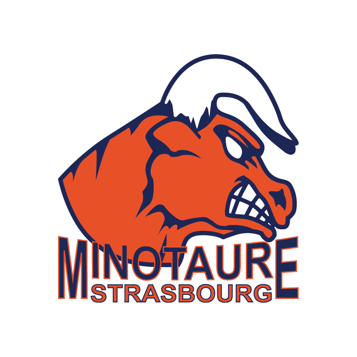 Logo club de foot américain minotaure de strasbourg
